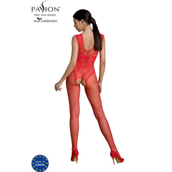 PASSION - ECO COLLECTION BODYSTOCKING ECO BS003 RED 2